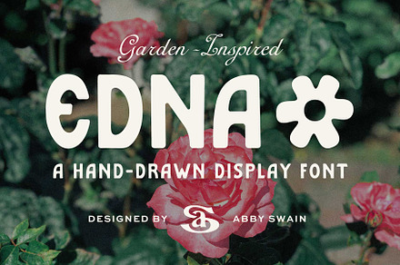 Edna, a Sans Serif Font by Abby Swain Design