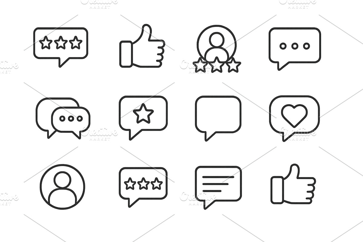 Collection of vector icons, an Illustration by ZinetroN
