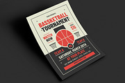 Retro Basketball Tournament Flyer, a Print Template by VectorVactory (Thumbnail 3 of 3)
