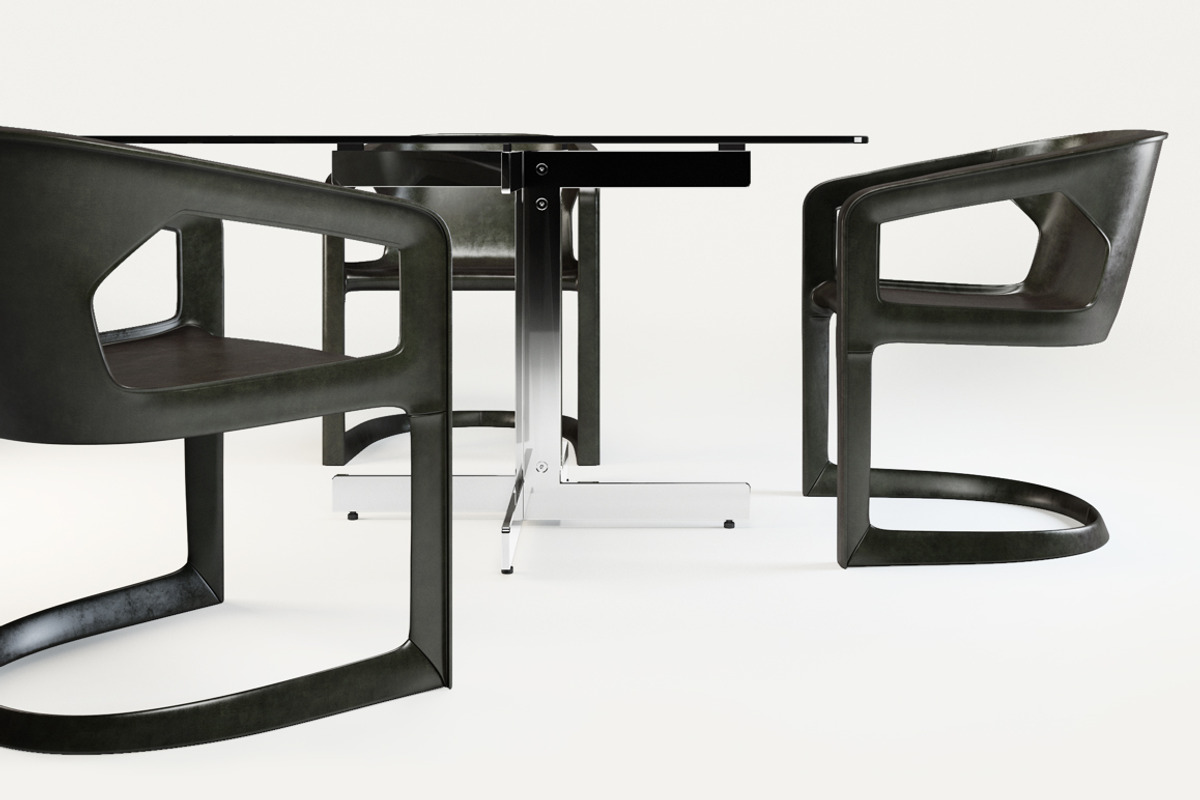 Minotti TWOMBLY and CATLIN Set, a Furniture 3D Model by dk 3d models (Photo 2 of 6)