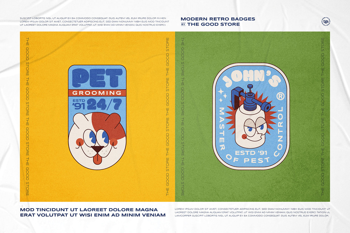 Illustration Logo Badges Bundle, a Branding & Logo Template by The Good Store (Photo 6 of 10)