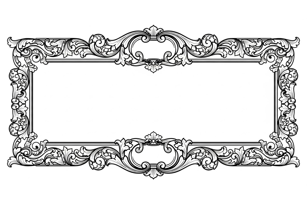 Vintage Rectangle Frame SVG Bundle, an Illustration by Designs_River (Photo 14 of 31)