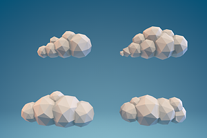 Low Poly Clouds Part 1