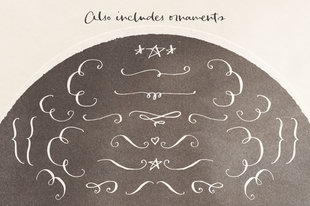 Smoke Signals script font and extras preview 6