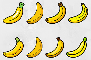 Banana Clipart Collection