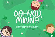 Oahyou Minna - Cute Adventure Font, a Blackletter Font by Dhabee (Thumbnail 1 of 5)