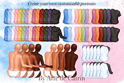 Besties Clipart, Best Friends Art, a Person Illustration by ArtedeCatrin (Thumbnail 2 of 10)