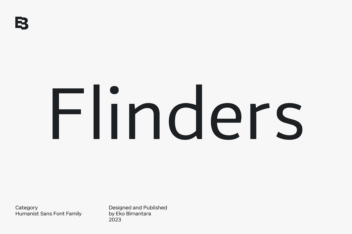 Flinders; Sans Font Family, a Sans Serif Font by Eko Bimantara (Photo 1 of 13)