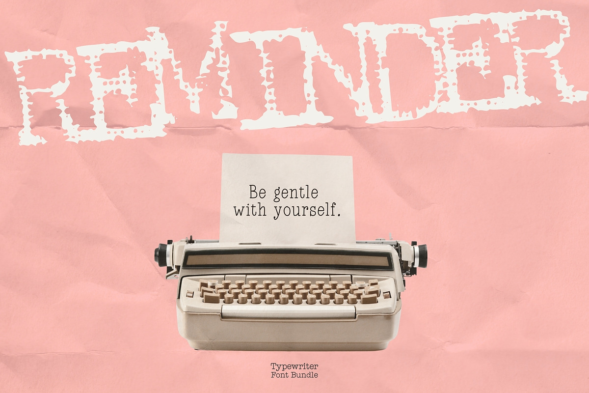 Typewriter Font Bundle – 33 Fonts!, a Slab Serif Font by HipFonts (Photo 12 of 14)