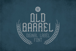 Old Barrel Vintage Label Typeface