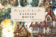 Magical Fantasy Watercolor Clipart, a Photo by Redwood Digital Art (Thumbnail 8 of 11)