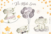 Baby Elephants, an Animal Illustration by Flora+Bear (Thumbnail 2 of 6)