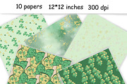 Saint Patrick's Day Pattern, a Pattern Graphic by GlamArtZhanna (Thumbnail 2 of 3)