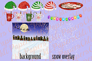 Christmas girls clipart Xmas Png, an Illustration by chilipapers (Thumbnail 4 of 8)