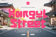 Hangul Street Korean Style Font, a Font by PutraCetol Studio (Thumbnail 1 of 5)