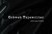 Cobweb Typewriter Font, a Font by OMG IT'S LINDZ (Thumbnail 1 of 5)