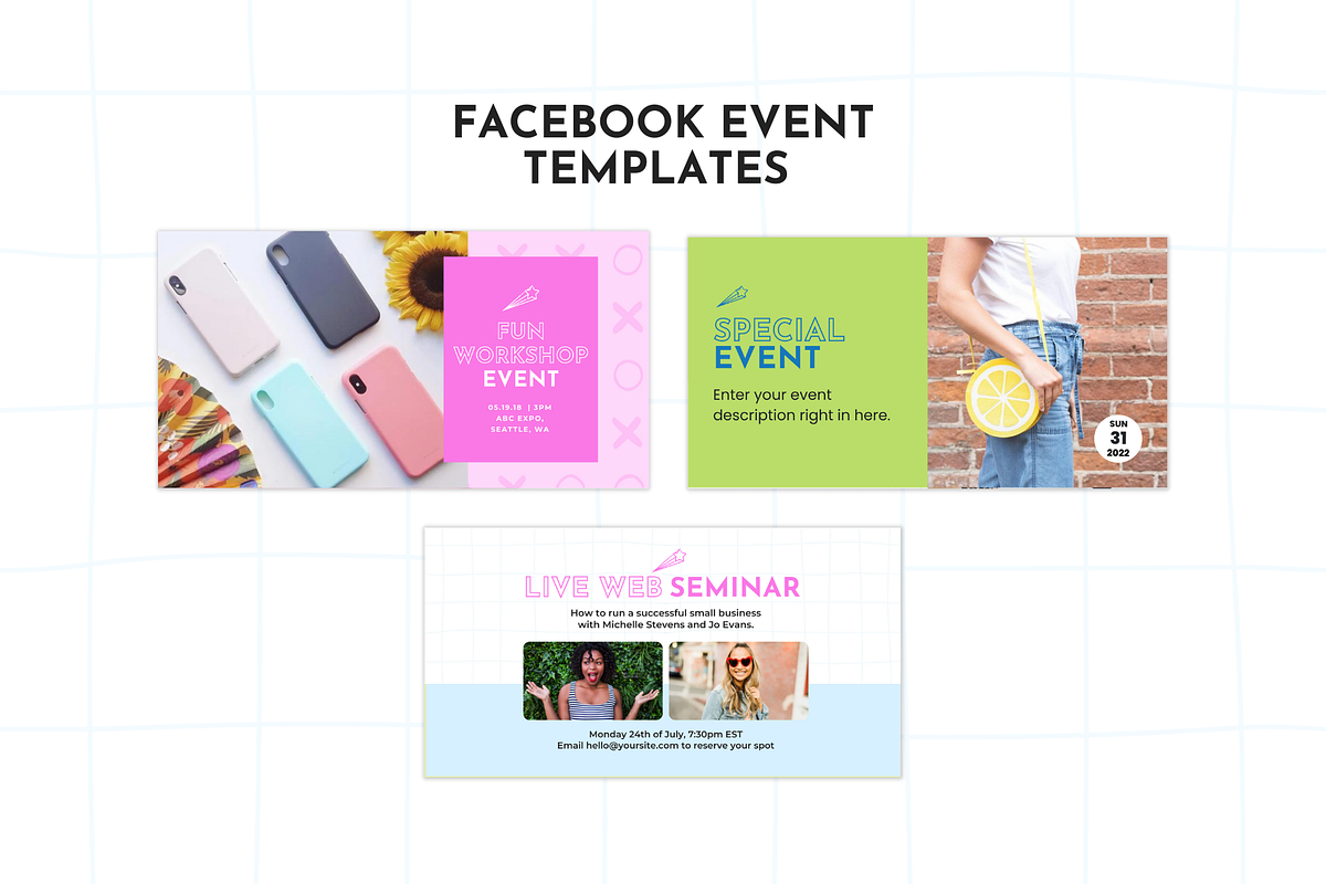 Facebook Template Bold Canva, a Social Media Template by ltsdesigns (Photo 4 of 5)
