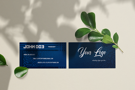Blue - Premium Business Card