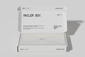 Mailer Box Packaging Mockup