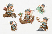 Friendly Viking Kid Cute Cartoon, a Person Illustration by Gohsantosa (Thumbnail 3 of 4)