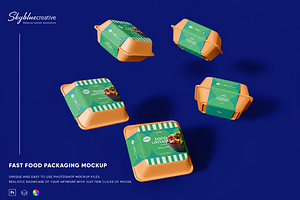 Food Container Mockup, a Packaging Mockup by skybluecreative