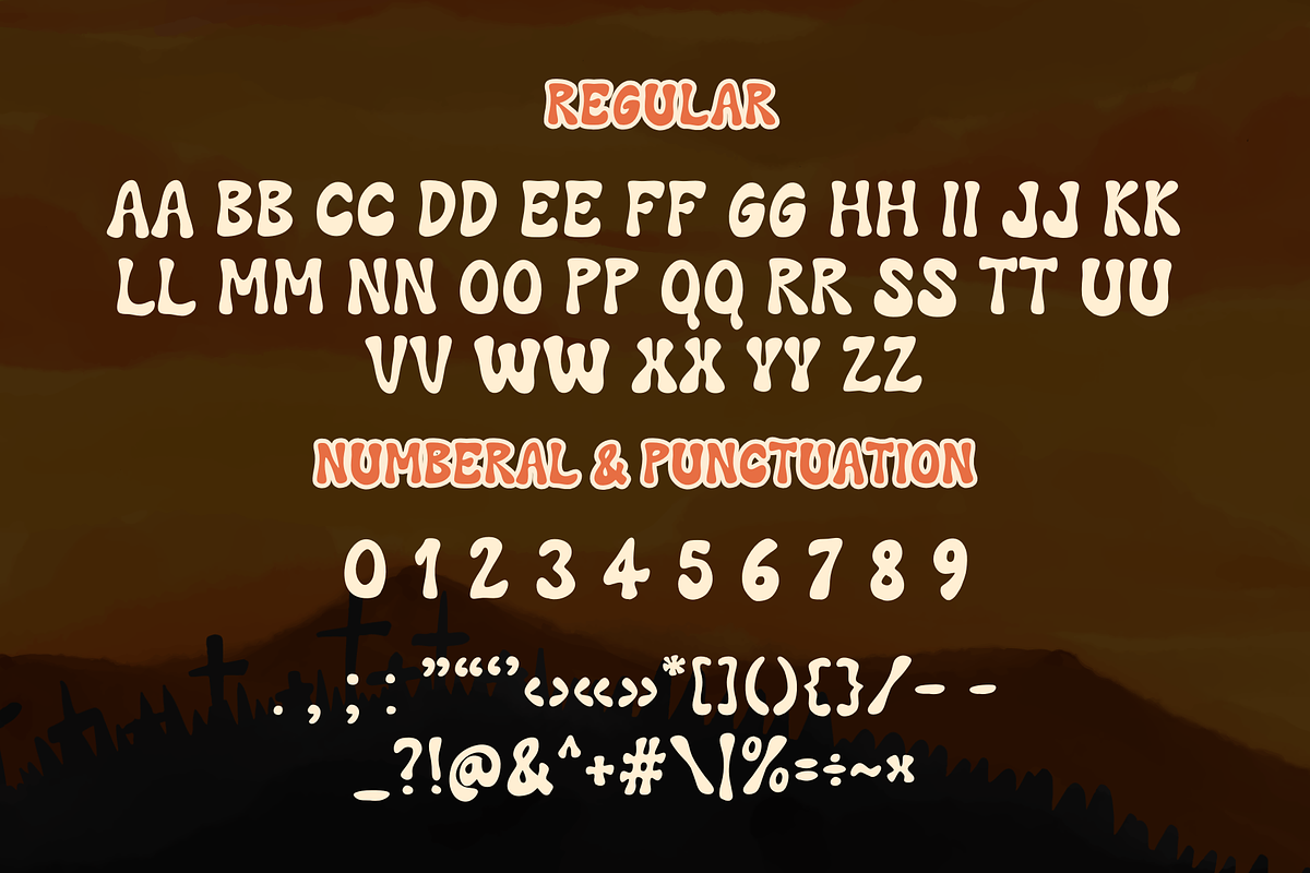 Midnight Party is a Halloween font, a Handwritten Font by Brown Cupple (Photo 10 of 10)