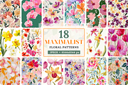 Maximalist Floral Seamless Patterns, a Pattern Graphic by Ninterints (Thumbnail 1 of 10)