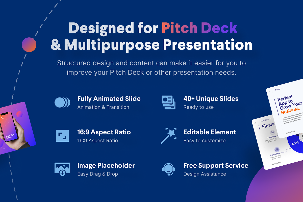 Deckly - Pitch Deck Presentation, a Presentation Template by Illustraly Design (Photo 2 of 8)