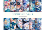 Floral Seamless Patterns Set, a Pattern Graphic by Bubert Art (Thumbnail 1 of 6)
