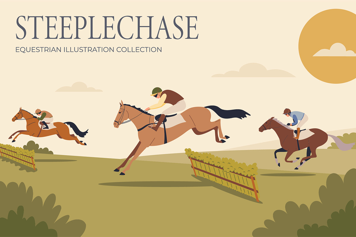Steeplechase, an Animal Illustration by Naurider (Photo 1 of 4)