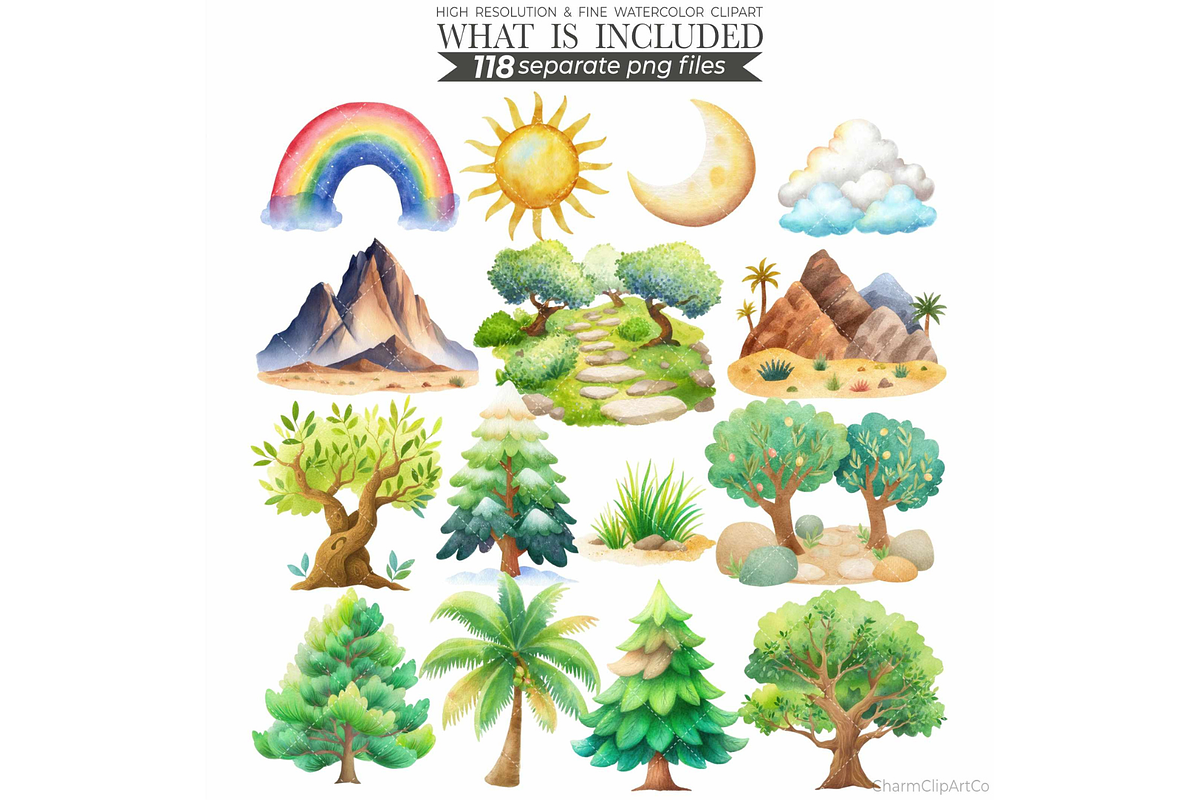 Watercolor Saint Clipart Bundle, an Illustration by CharmClipart (Photo 10 of 10)