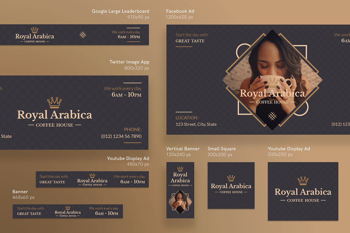 Promo Bundle | Coffeehouse, a Poster Template by Amber Graphics (Photo 13 of 17)