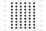 Mobile interface fill and line icons, a Solid Icon by Nazim's Shop (Thumbnail 3 of 9)