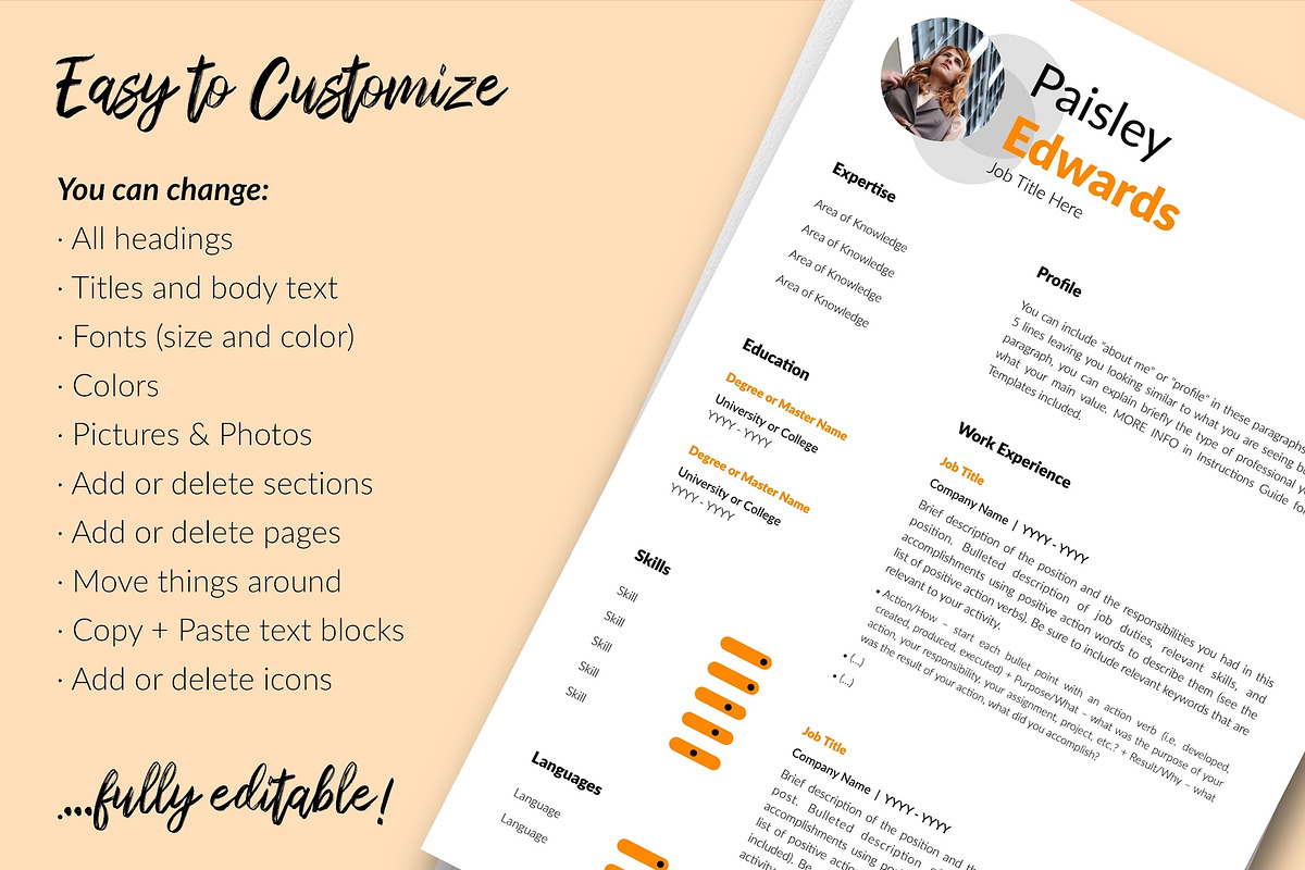 Modern CV Format / Resume - Paisley, a Resume Template by Templates Design Co. (Photo 13 of 17)
