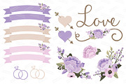 Wedding Floral Clipart & Vectors, an Illustration by Amanda Ilkov (Thumbnail 4 of 4)