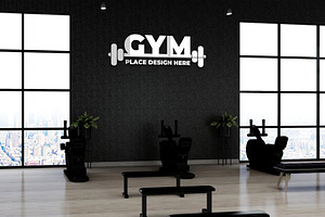 Modern Fitness Logo Mockup