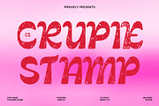 CS Crupie Stamp, a Sans Serif Font by Craft Supply Co. (Thumbnail 1 of 8)
