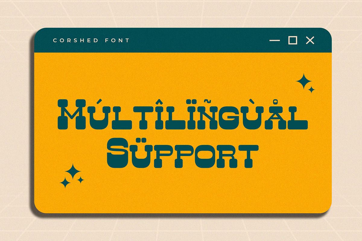 Corshed – Retro Display Font, a Slab Serif Font by Almeera Std (Photo 9 of 10)