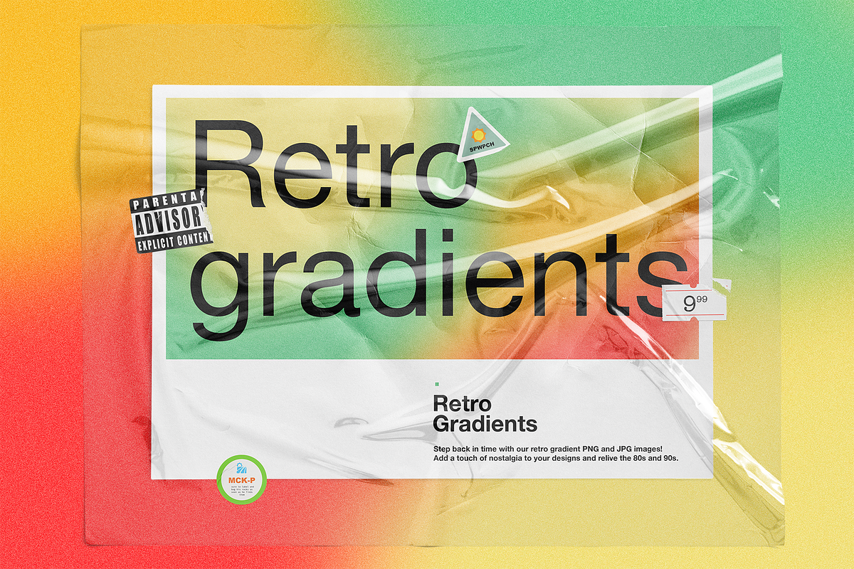 Retro Gradient, a Background Graphic by Marshmal Mochi (Photo 4 of 4)