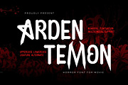 Ardentemon - Horror Movie Font, a Font by twinstd (Thumbnail 1 of 9)