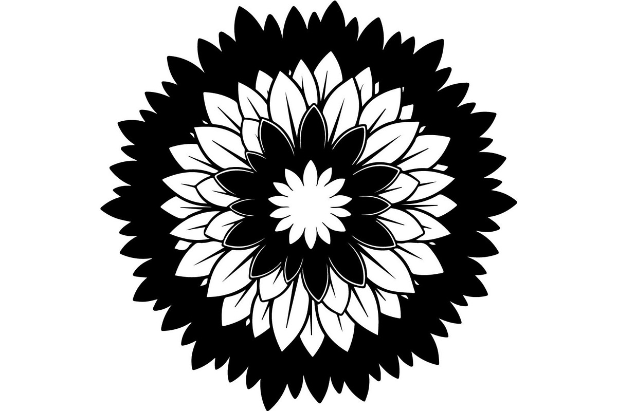 Round Floral Mandala Bundle, a Decorative Illustration by Designer_Momina (Photo 13 of 19)