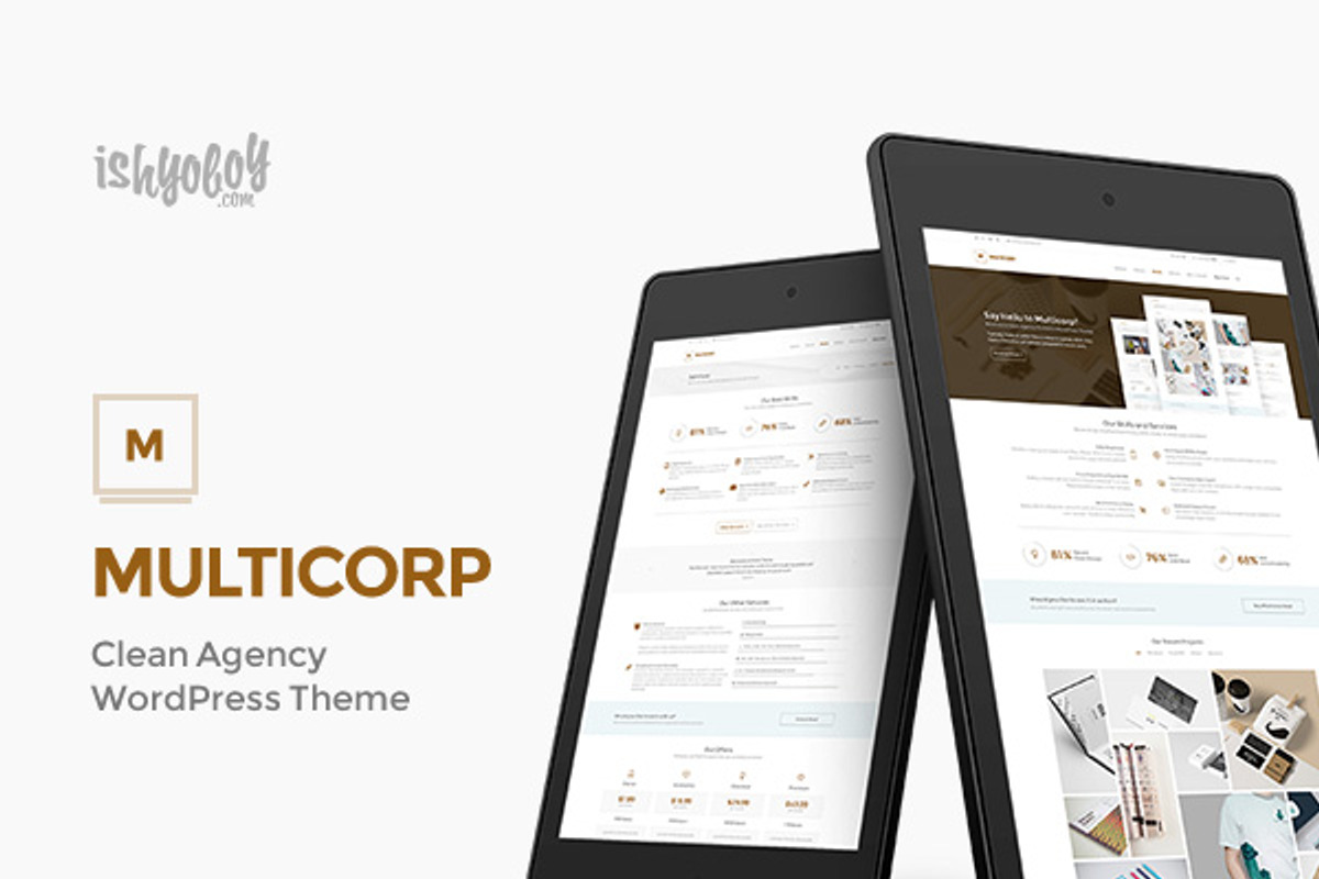 Multicorp - Clean Business WP Theme, a WordPress Template by IshYoBoy (Photo 2 of 10)