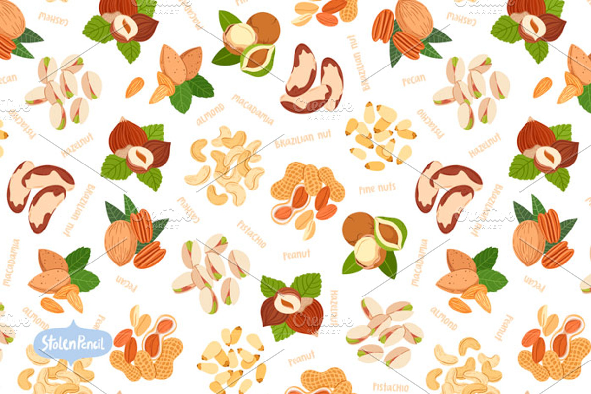 Nuts collection, a Food Illustration by Stolenpencil (Photo 4 of 5)