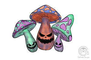 Mushroom Halloween Sublimation