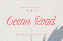 Ocean Road - A Modern Script Font