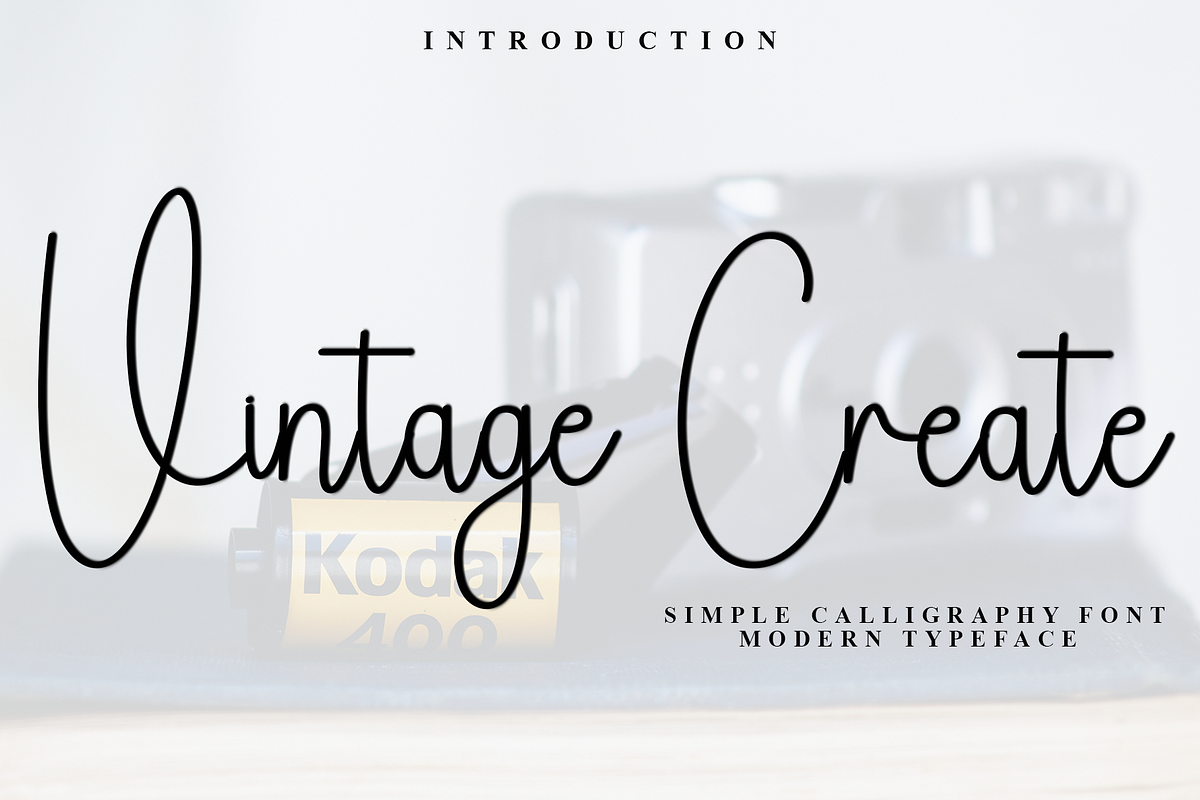 Vintage Create, a Handwritten Font by FreshTypeINK (Photo 1 of 8)