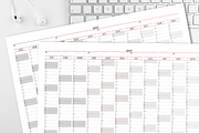 2027 Year-at-a-Glance Wall Planner, a Stationery Template by 3PointsCreative (Thumbnail 4 of 4)