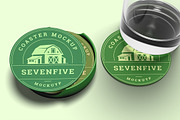 Circle Coaster Mockup, a Cups & Container Mockup by My Code Std (Thumbnail 5 of 6)