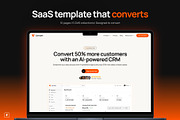 Convert - Framer SaaS template, a Websites & App Template by firdavsabdu (Thumbnail 1 of 4)