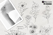 Floral Tattoo Essentials, a Brush Add-On by CaraulanStore (Thumbnail 8 of 8)